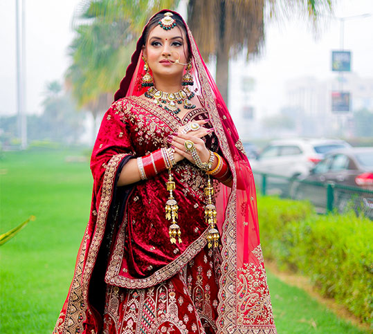 Beautiful Bride Makeup done by Diya Sharma Makeup Artist in Gurgaon