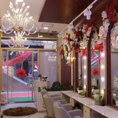 Bridal Hair Styling in Progress at DS Makeup & Hair Studio